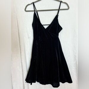 Elegant Black Velvet Dress